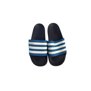 Adidas Adilette Comfort Slides Blue & White Men’s Size 6 (UK 6 / EU 38 / AU 6)